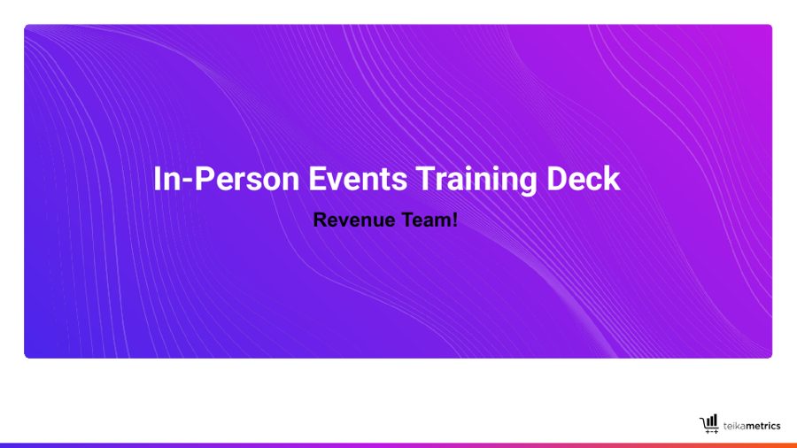 In-person events training deck preview